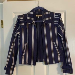 See by CHLOE striped jacket, with ruffle shoulder